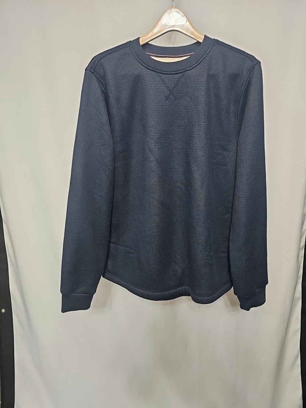 #459 BC Clothing Co. Heritage Navy Sherpa-Lined Crewneck Sweater Men’s M